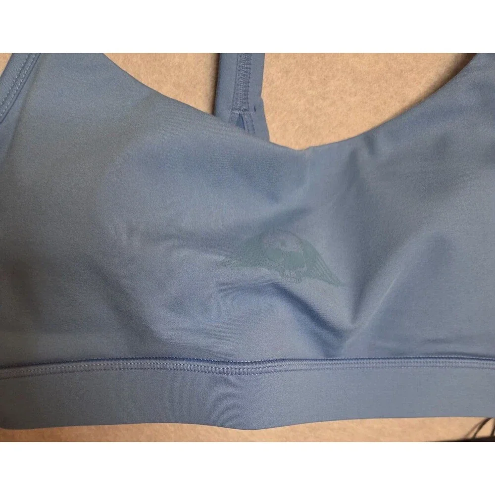 CIVIL REGIME No Tomorrow Women's Sz S Blue Sports Bra Shorts 2 Piece Set NWT